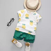 baby boys girls summer clothes sports suit t-shirt shorts