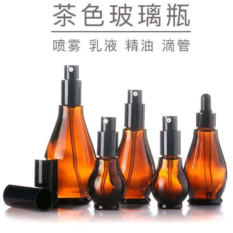 Glass Cosmetics Esstial Oil Cap Dropper Splay Bottle