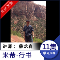 Xue Long Chunmi Calligraphy Skills Law Explanation of Teaching Video Tutorial 2 Lecture Brush Practice Calligraphy of Xuan Paper Eurobody