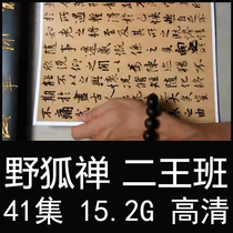Wild Fox Zen video two Wang Linchuang transition class brush cursive book Internal face-to-face video lecture tutorial 41 episodes