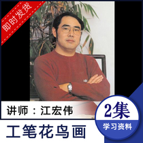 Chinese painting meticulous painting textbook Jiang Hongwei flower and bird video tutorial lecture materials research copy electronic version resources