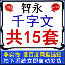 Zhiyong Zhen grass thousand character video teaching Zhiyong Zhiyong video real script calligraphy beginner lecture
