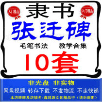 Zhang Qianbei teaching video collection Han official book Zhang Qianbei self-study beginner lecture tutorial Complete Collection