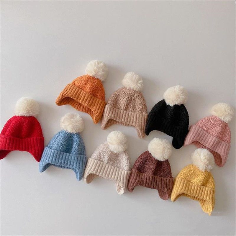 Children Unisex Cute Simple Style Solid Color Wool Cap display picture 4