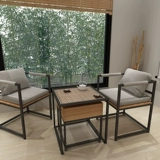 Шахматные таблицы и комбинация стул Двойной шахматной доски Двойной и маленькой настройки партии журнального столика