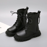 Martens, зимние утепленные детские удерживающие тепло короткие сапоги в английском стиле, в британском стиле