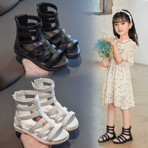 Летние сандалии, модная детская обувь для принцессы, подходит для подростков, мягкая подошва