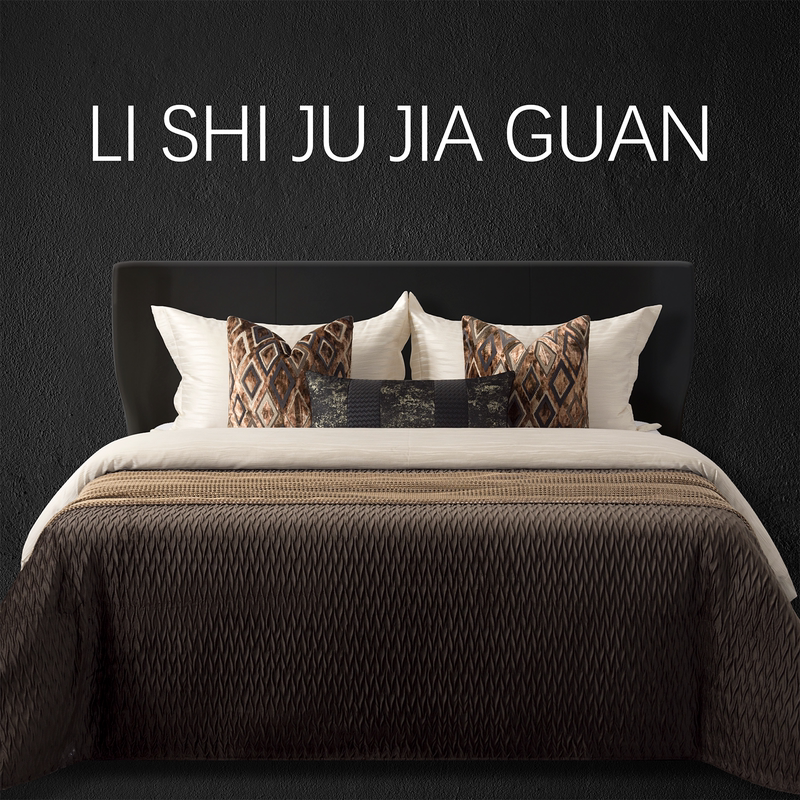 Li Shi【Manjin】Italian Minimalist Multi-Piece Set for Model Room Soft Decoration, Light Luxury Model Room Showroom Bedding Li Shi【Manjin】Italian Minimalist Multi-Piece Set for Model Room Soft Decoration, Light Luxury Model Room Showroom Bedding