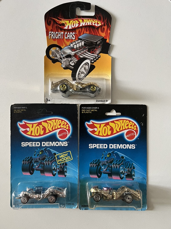 Hot Wheels Robot Car Zombot 1987 First Version Speed Demons New Mold Fright Hot Wheels Robot Car Zombot 1987 First Version Speed Demons New Mold Fright