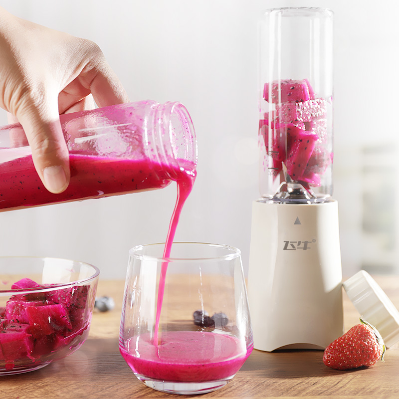 Flying Bull mini juicer portable with glass for household electric multi-function juice machine fruit and vegetable foods
