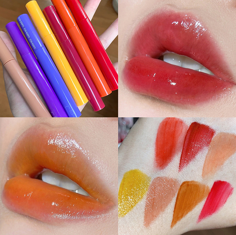 Elk ELMWAPITI jelly mirror lip glazed student female parity lasting moisturizing and easy to become film dyeing lip dew