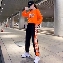 Tide brand leisure sports suit women autumn and winter loose fashion drag dance clothes New Hip Hop ghost dance dress women