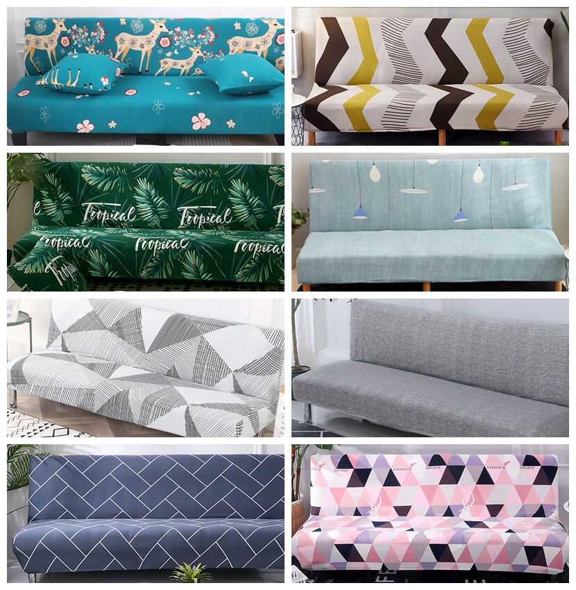 Folding sofa bed cover sofa bed cover sofa towel dust protection cover cloth simple armrestless sofa cover all-inclusive universal