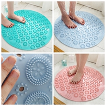 Bath massage mat bathroom non-slip mat PVC toilet round carpet home toilet mat