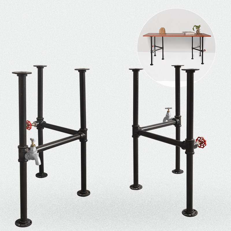 Industrial Style Retro Pipe Table Desktable Tea Table Table Table Closed Table Bar Table Le Table and Feet