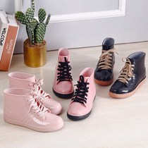 Rain shoes womens fashion models wear transparent personality womens water shoes comfortable rain shoes women cute adult womens shoes rain boots