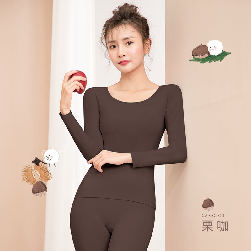 Bông nhỏ bên trong lót ấm womens sinh viên bông áo len mỏng chơi những bộ quần áo mùa thu dưới mùa thu quần phụ nữ bông bộ mùa đông.