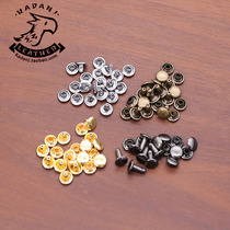 Leatherworker Lao Wang double-sided rivet cap nail rivet for leather decoration fixation handmade leather goods DIY hardware accessories