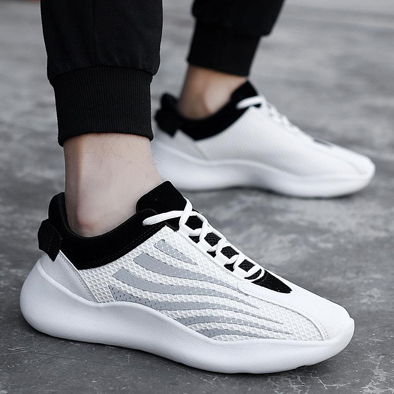 Hong Kong Tide Cards Small White Shoes Men's Shoes 2022 Summer New Web Surfaces Breathable 100 Hitch Sports Korean Version Low Help Running Shoes
