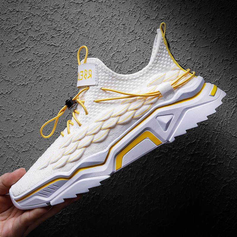 Hong Kong Tide Cards Small White Shoes Men's Shoes 2022 New Summer Net Face Breathable 100 Hitch Sports Casual Korean Version Old Daddy Shoes