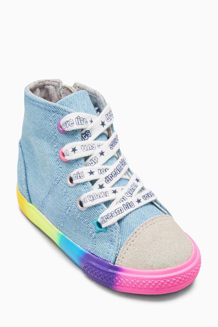 Spot children's clothing NEXT17 spring new female treasure girls high tube flat shoes