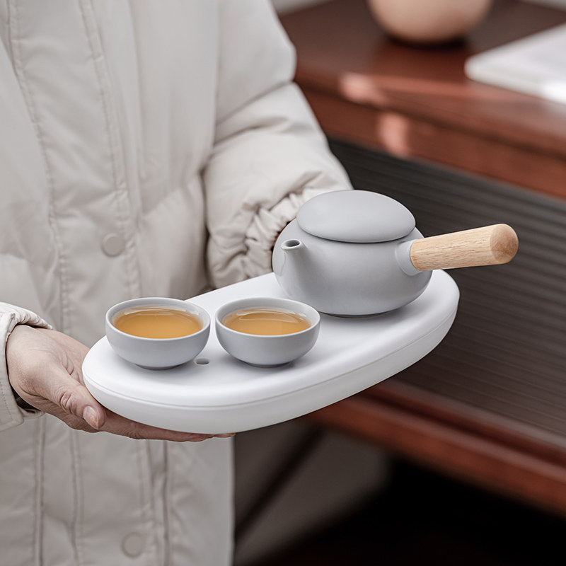 Всесезонный гостиничный чайный сервиз 2.0 picking fun tea set современный офисный чайный сервиз в японском стиле для путешествий домой простой чайный поднос кунг-фу