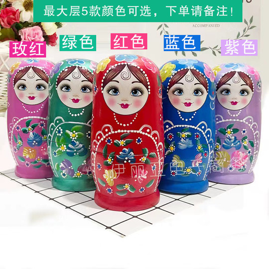Russian matryoshka 7-layer solid wood matryoshka doll