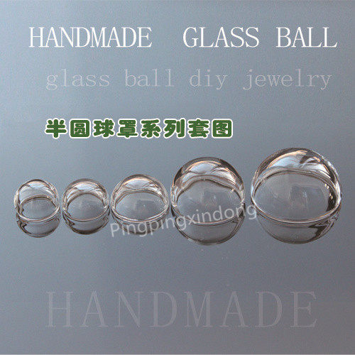 Semicircular shape glass ball cover with bottom bracket accessories Necklace bottle clear section on-line creative simple charm