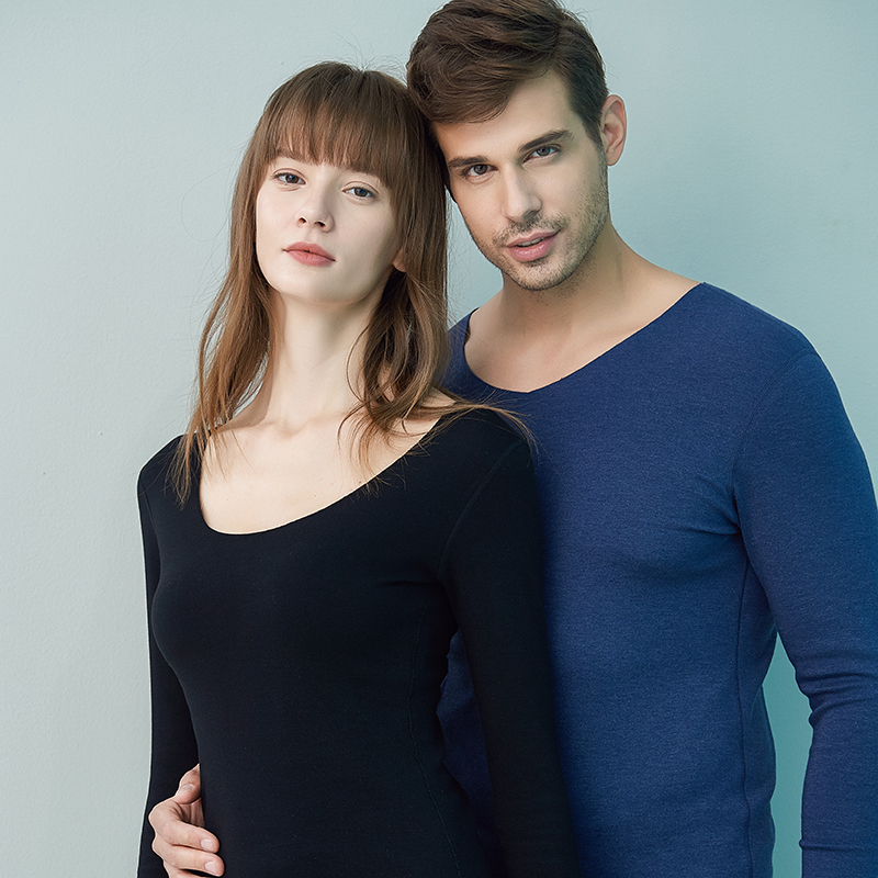 Couple fever sweatpants Men's ladies beat bottom beauty body Body Duvet leather No marks Self-heating autumnilty Hygienic Pants Winter