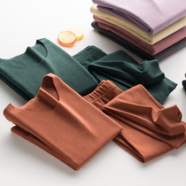 Childrens De velvet traceless thermal underwear set plus velvet thickened girl baby self-heating boy autumn clothes autumn pants winter