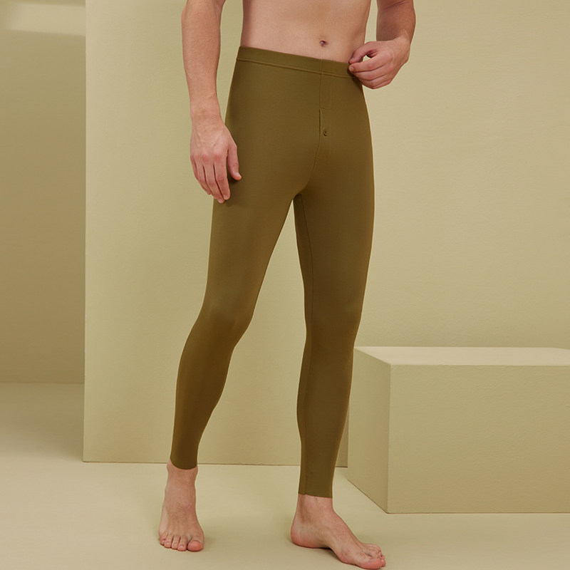 No Marks Warm Pants Men Modale Sanitary Pants Slim Fit Spring Autumn Winter Long Pants Fit Inside Hitch Pants Inside Lap Pants