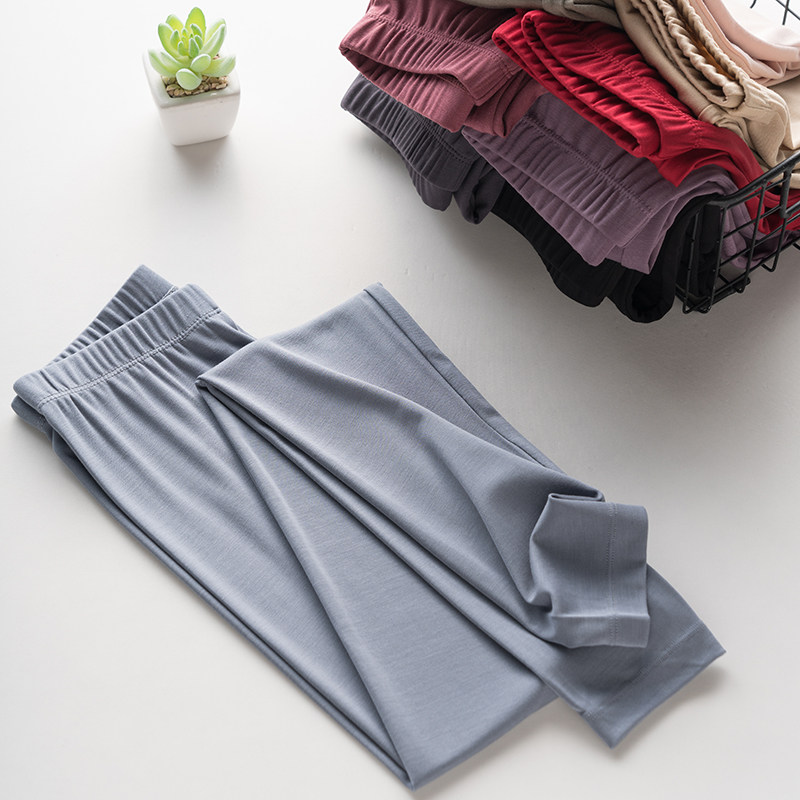 Modal autumn pants ladies thin stretch inner wear slim tight spring and autumn line pants single piece primed warm pants