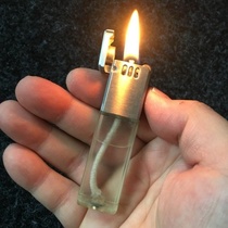 Kerosene lighter high-seal visual grinding wheel oil bin retro classic vintage delivery boyfriend small creative Net Red