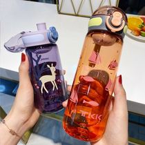 Student water glass anti-fall high temperature pp material 2021 new fashion personality Summer anti-burn large capacity food grade