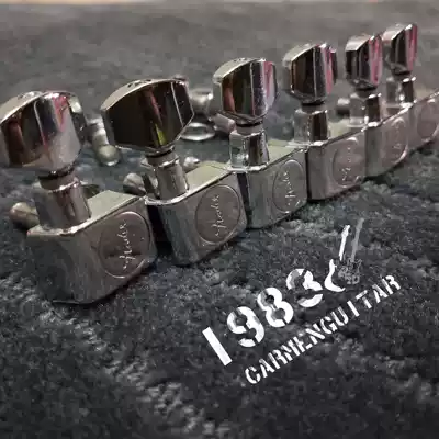 Taiwan-made fender fender electric guitar buttons Silver winding strings Fully enclosed steel printed string buttons set of 6 knobs