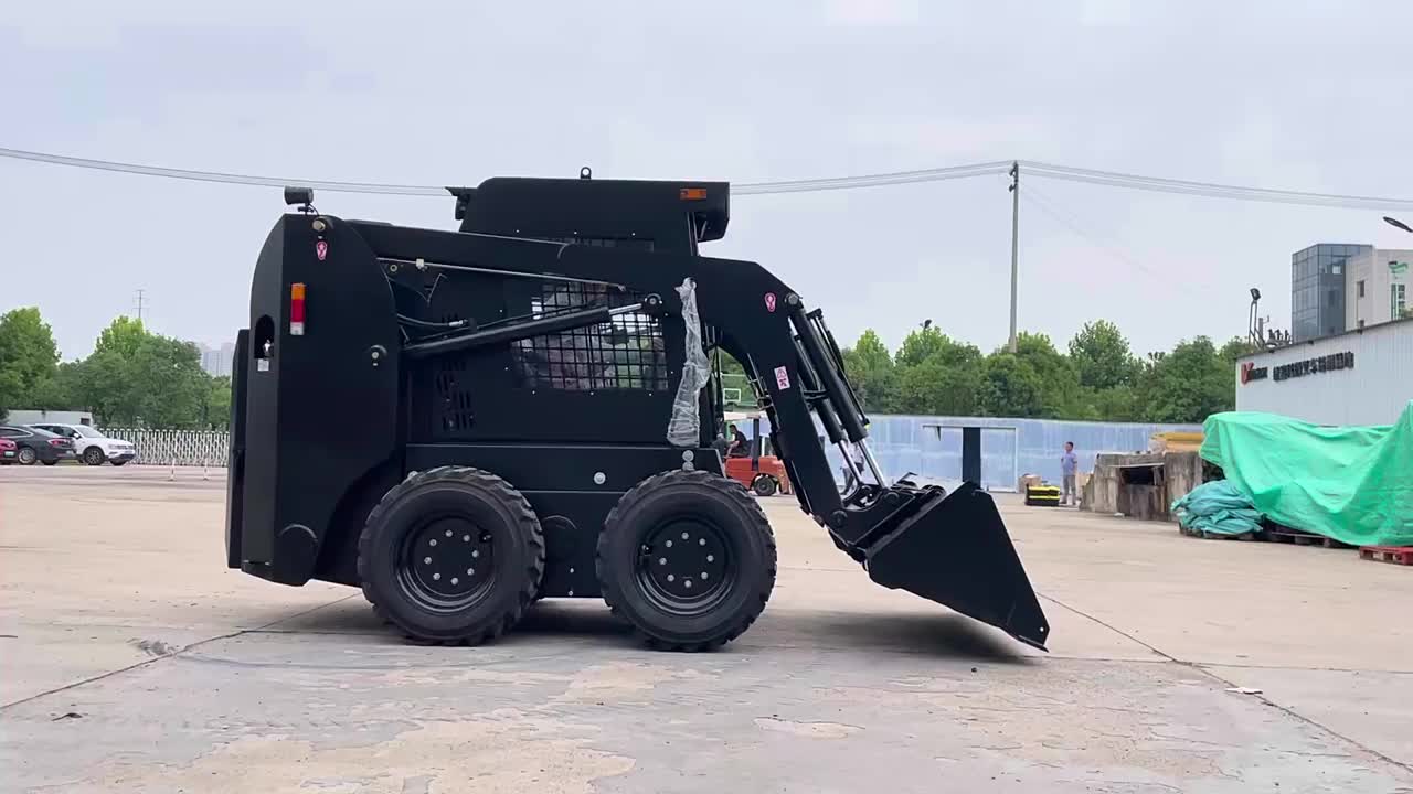 Mini Skid Steer Loader On Tracks Small Skid Steer Loader Attachment 4