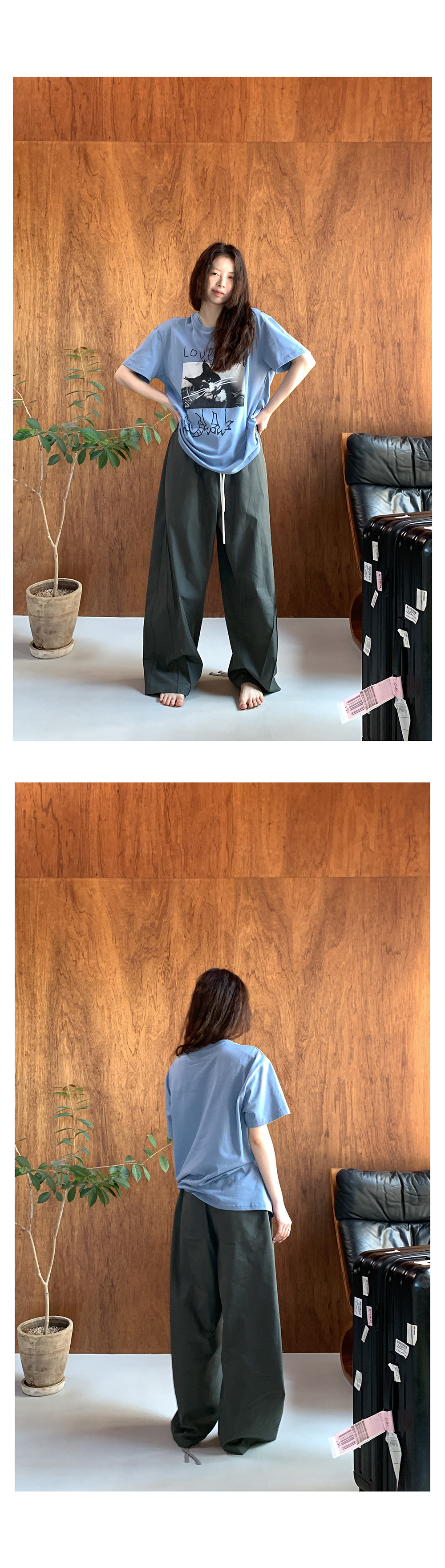 Hellooo Eat футболка с граффити принтом короткий рукав летняя круглый вырез свободная синяя хлопковая женская