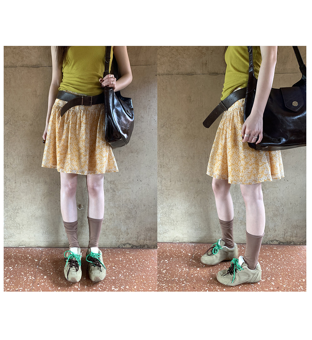 Hellooo Eat дышащая короткая юбка из тенсела с желтым цветочным принтом летняя полусолнце