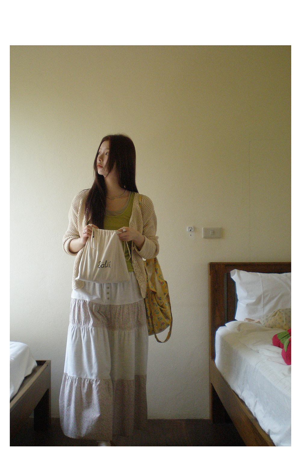 HelloooEat дизайнерская юбка-трапеция с цветочным принтом и вельветовыми вставками весна-лето корейский стиль