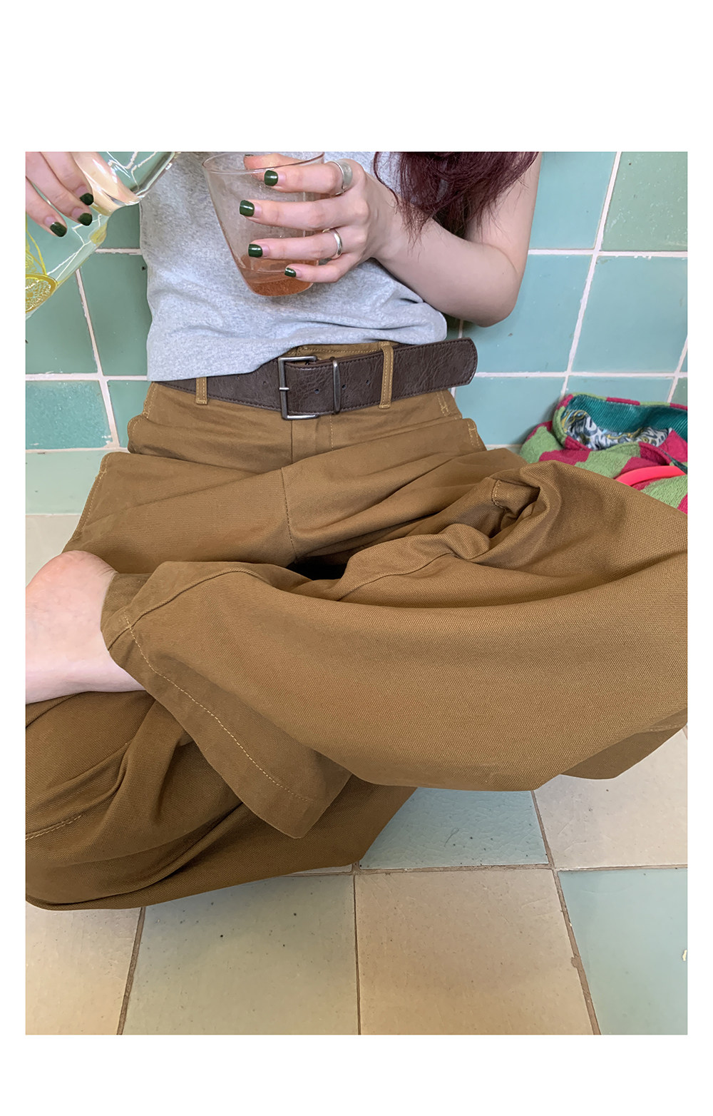 HelloooEat корейские 100% хлопковые повседневные широкие брюки свободного кроя в американском ретро стиле с эффектом стирки