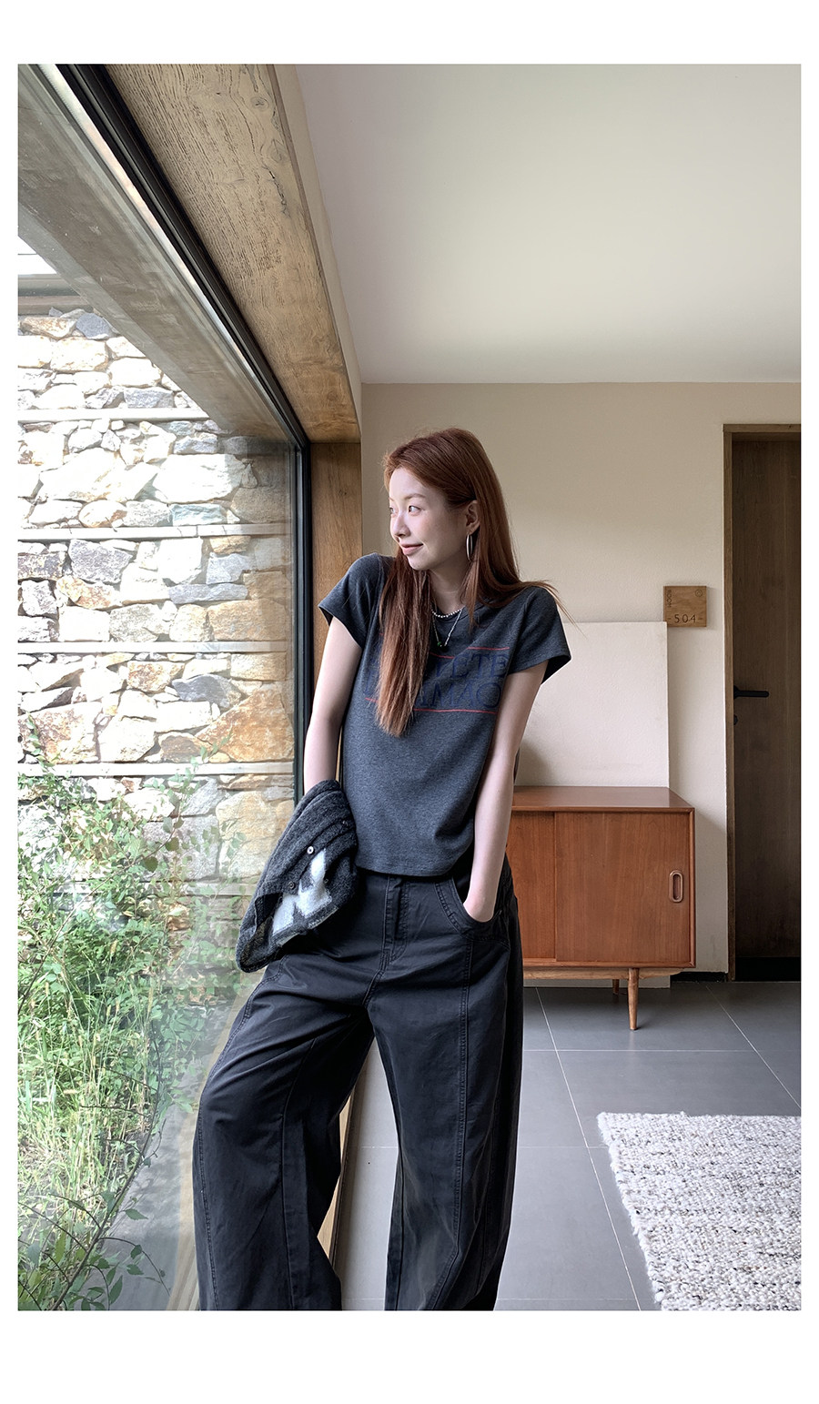 Hellooo Eat стройнящая мягкая флисовая футболка с короткими рукавами осень-зима универсальная круглый вырез с буквенным принтом женская