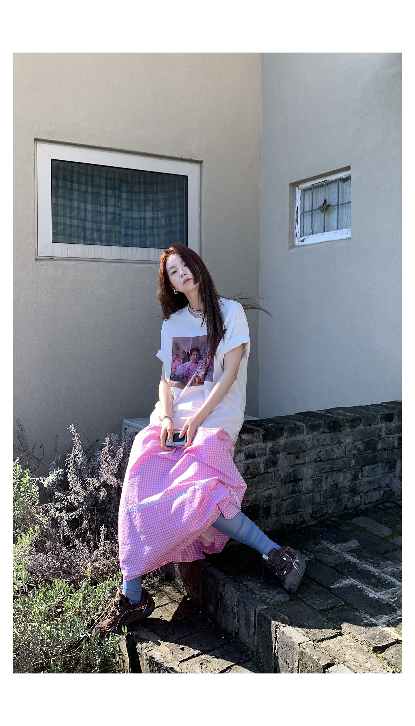 HelloooEat корейская футболка с принтом короткий рукав весенне-летняя круглый вырез повседневная универсальная