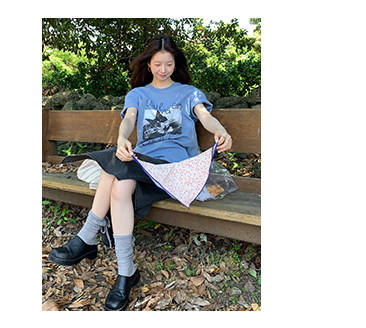 Hellooo Eat футболка с граффити принтом короткий рукав летняя круглый вырез свободная синяя хлопковая женская