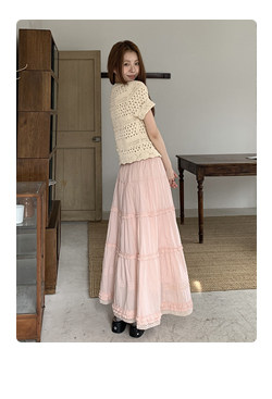 Hellooo Eat весенне-летняя корейская винтажная кофейная юбка с цветочным принтом 2025 универсальная прямая юбка средней длины