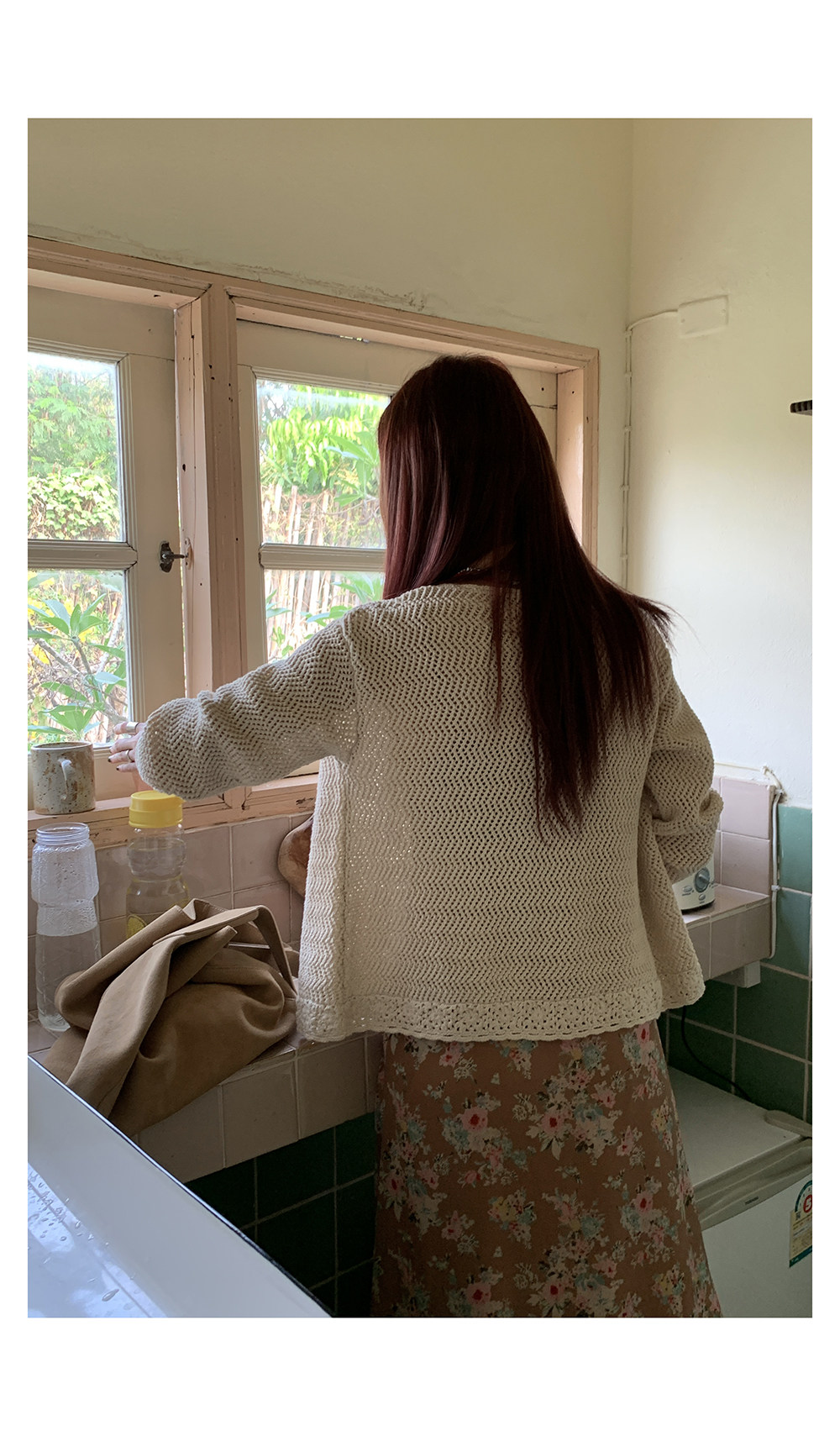 HelloooEat  法式复古碎花吊带连衣裙修身显瘦气质蕾丝花边中长裙