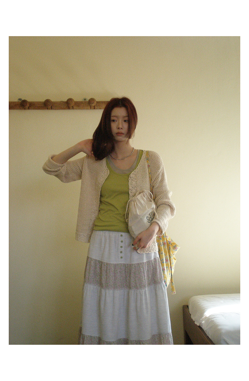 HelloooEat дизайнерская юбка-трапеция с цветочным принтом и вельветовыми вставками весна-лето корейский стиль