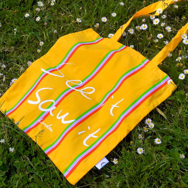 See It Saw It London Designer Brand Canvas Bag 2024 Summer New Model Mangtong Yellow See It Saw It London Designer Brand Canvas Bag 2024 Summer New Model Mangtong Yellow