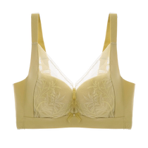 Tingmei Small Breast Push Up Bra Womens Skin Friendly Breathable Seamless Top Supporting Secondary Breast Anti-Sagging Wireless Bra