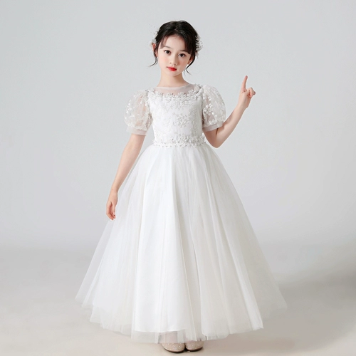 Наряд маленькой принцессы, элитное летнее детское вечернее платье, наряд для музыкальных выступлений, костюм