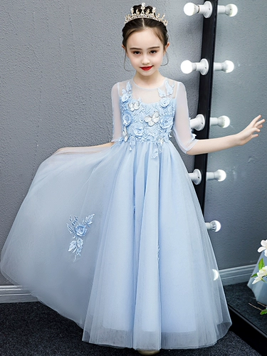 Элитный наряд маленькой принцессы, платье девочки цветочницы, наряд для музыкальных выступлений